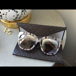 Gucci sunglasses, relective lens